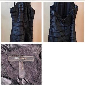 BCBGMaxAzria Elegant Black Mesh Dress